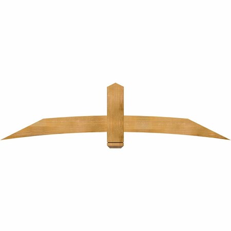 Ekena Millwork Bellingham Rough Sawn Timber Gable Bracket, Western Red Cedar, 84"W x 21"H x 2"D x 6"F, 6/12 Pitch GBW084X21X0206BEL00RWR